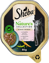 SHEBA Mokré krmivo pro kočky, Nature's Collection v lososové omáčce, 2 x 11 x 85 g