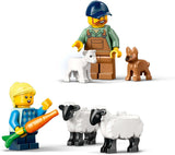 LEGO City traktor s přívěsem - Farma s figurkami traktoru a zvířat - Montessori herní sady pro chlapce a dívky od 4 let - dárek se 2 minifigurkami 60461 Stavebnice Besuche den LEGO-Store