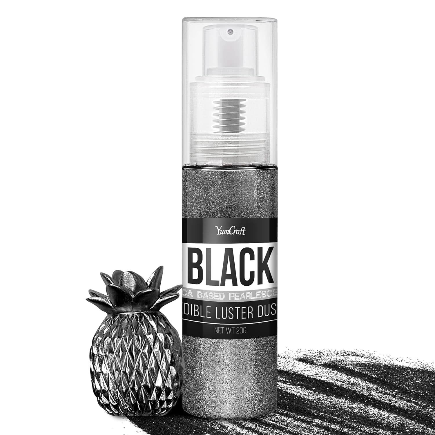 Jedlé třpytky ve spreji, 20 gramů Naty Shop Black