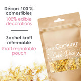 ScrapCooking - Sušené měsíčky 3,5g - Jedlé květiny - Ozdoby na pečení - Na dezerty, dorty, dorty, muffiny - Vánoce, jaro, narozeniny - zlatožlutá - 7471