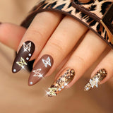 80ks 3D Butterfly nail Charms Alloy Butterfly Gold Silver Glitter Nail Art Dekorace Příslušenství na nehty DIY Manikúra pro ženy