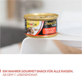 GimCat ShinyCat in Jelly Thunfisch mit Lachs - Nassfutter mit Fisch und Taurin für Katzen - 24 dávek (24 x 70 g)