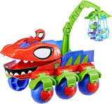 Marvel Spidey a jeho super přátelé Dino Crawler Superhrdina s figurkami Spideyho a Dino a transportní hračkou pro děti od 3 let Akční figurky Naty Shop