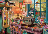 Schmidt Spiele 59654 Tajné puzzle, V šicí místnosti, puzzle 1000 dílků Puzzle Naty Shop