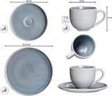 Kávový servis Ritzenhoff & Breker Skagen Stone, 12 kusů, šedomodrá