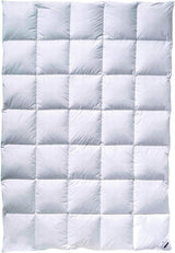 Přikrývka Billerbeck Martina® - Přikrývka 135 X 200 Cm - Přikrývka pro všechna roční období - Vhodné pro alergiky - 90 % husí prachové peří, 10 % husí peří - Bílé Naty Shop Přikrývky a přikrývky Střední (M) 155 X 220 Cm