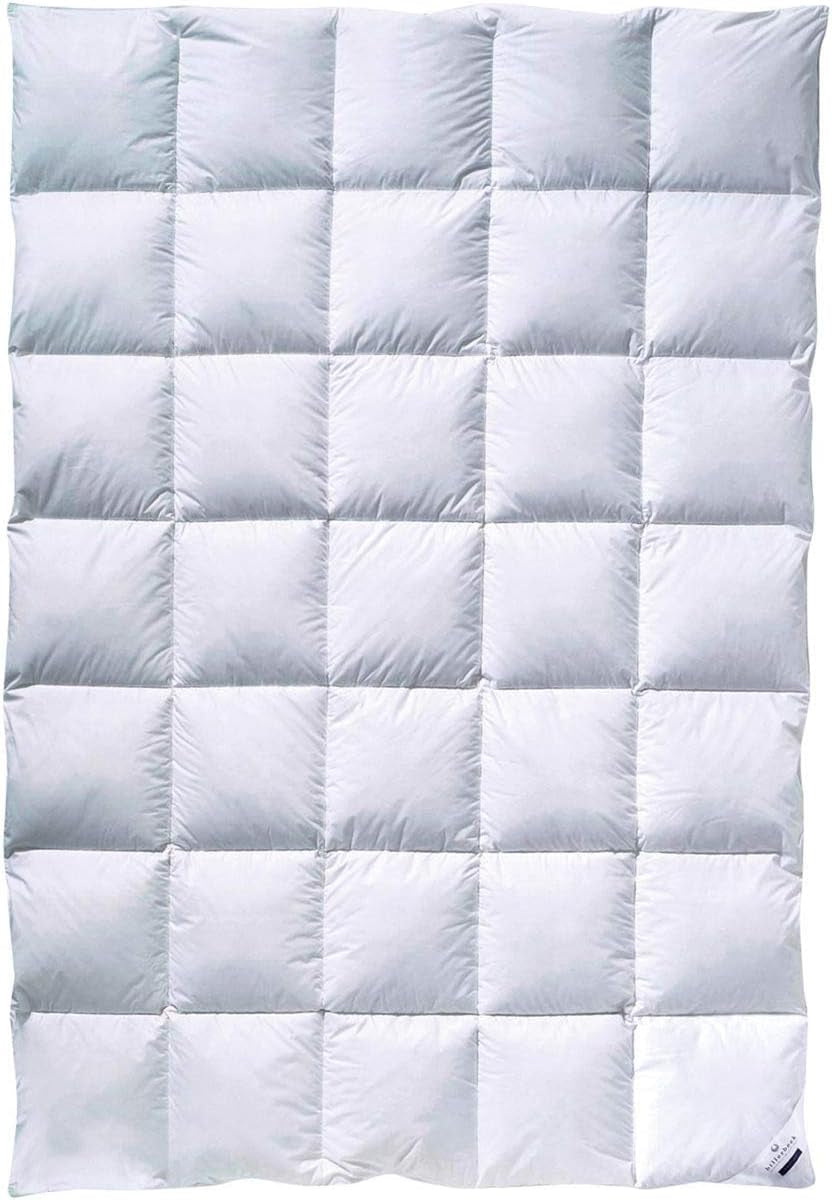 Přikrývka Billerbeck Martina® - Přikrývka 135 X 200 Cm - Přikrývka pro všechna roční období - Vhodné pro alergiky - 90 % husí prachové peří, 10 % husí peří - Bílé Naty Shop Přikrývky a přikrývky Střední (M) 155 X 220 Cm