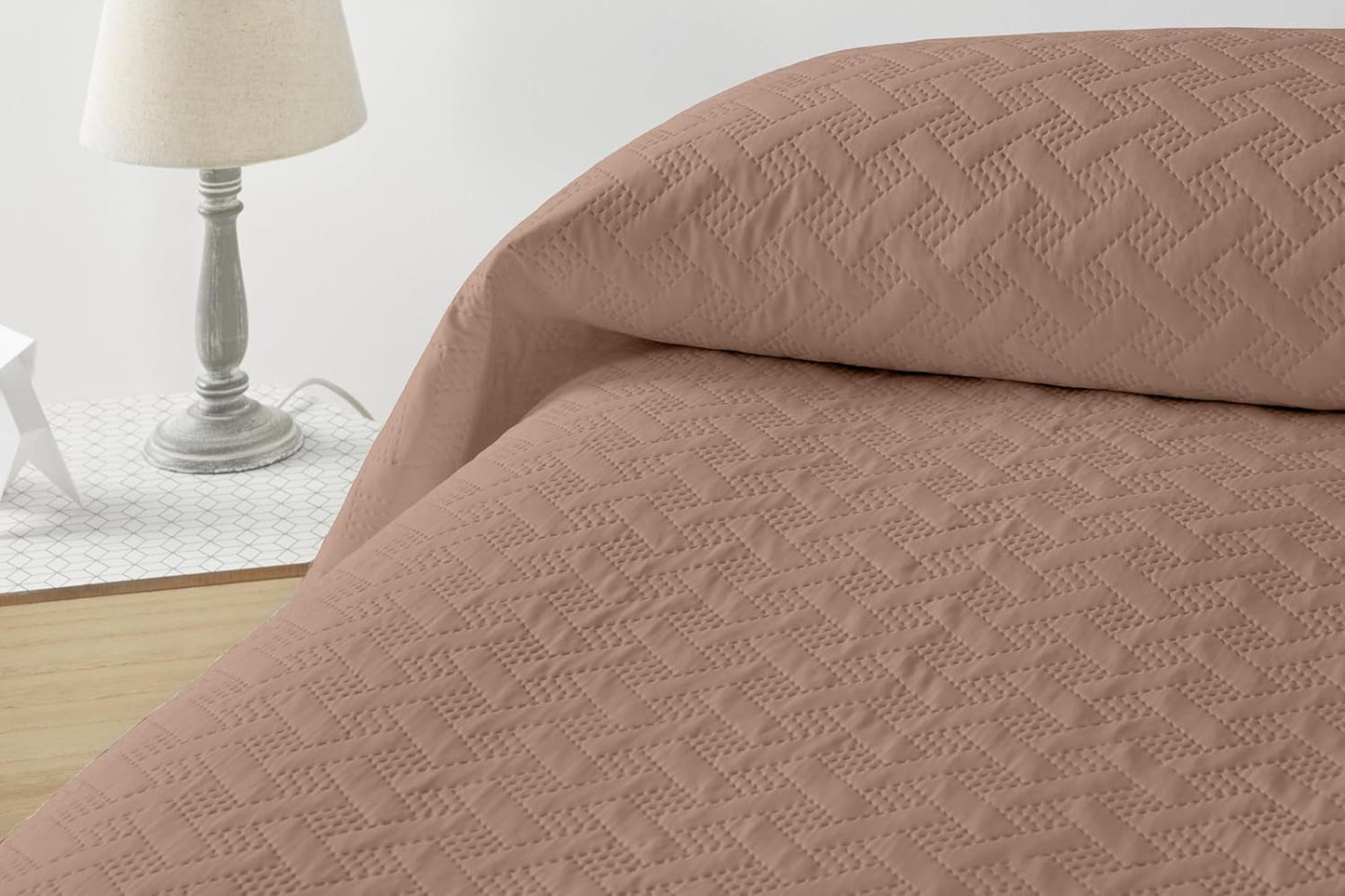 LISO - Přehoz na postel 105 cm - Přehoz na postel Bouti - Jaro a léto - 200X260 Cm - Růžové postele a přikrývky Besuche den Degrees home-Store Hnědá postel 150 cm