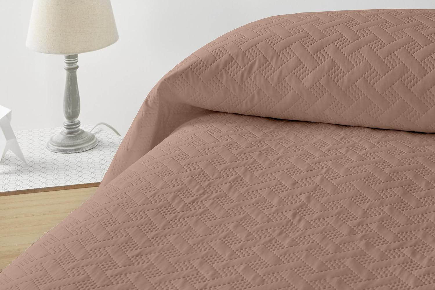 LISO - Přehoz na postel 105 cm - Přehoz na postel Bouti - Jaro a léto - 200X260 Cm - Růžové postele a přikrývky Besuche den Degrees home-Store Hnědá postel 150 cm