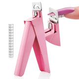 Řezák na manikúru na nehty Saviland s 15 magnety, zastřihovač na gelové nehty Manikúrní nůž na nehty na umělé nehty Gelové nehty Akrylové nehty Umělé nehty (červená červená)