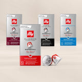 illy, kompatibilní Aluminium-Kaffeekapseln CLASSICO, 100 % Arabica s tóny pomerančových květů a jasmínu, sladká chuť a sladká dochuť, 10 balení po 10 kapslích (celkem 100)