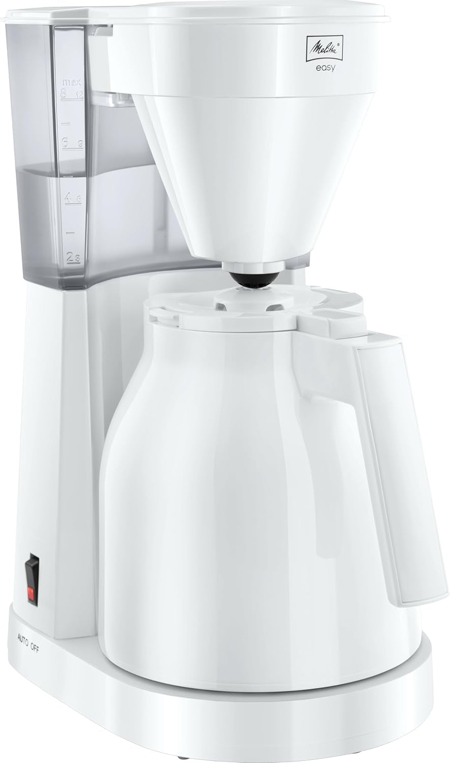 Melitta Easy – Espresso kávovar s filtrem a skleněnou karafou, až na 10 šálků kávy, černá