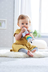 HABA 304771 - Figurka jezevčíka chrastítko, látková hračka pro miminko s chrastícím motorem, hračka od 6 měsíců Toys Bebe Naty Shop