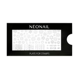NÉONAIL Nagel Stempel Mit Schaber - Nägel Selber Machen - Razítko na nehty - Nageldesign Für Nagel Schablone - Francouzské nehty Stempel - Silikon Nagelstempel