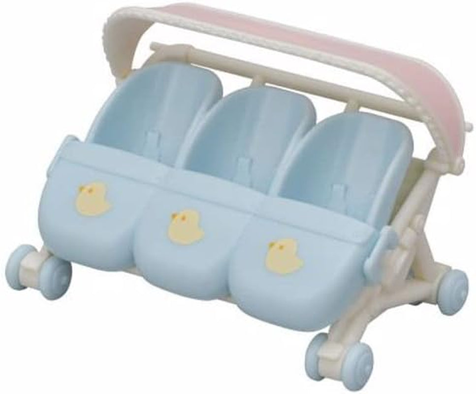 Kočárek Sylvanian Families L5533 Triplets - Dollhouse Playset Naty Shop Dolls