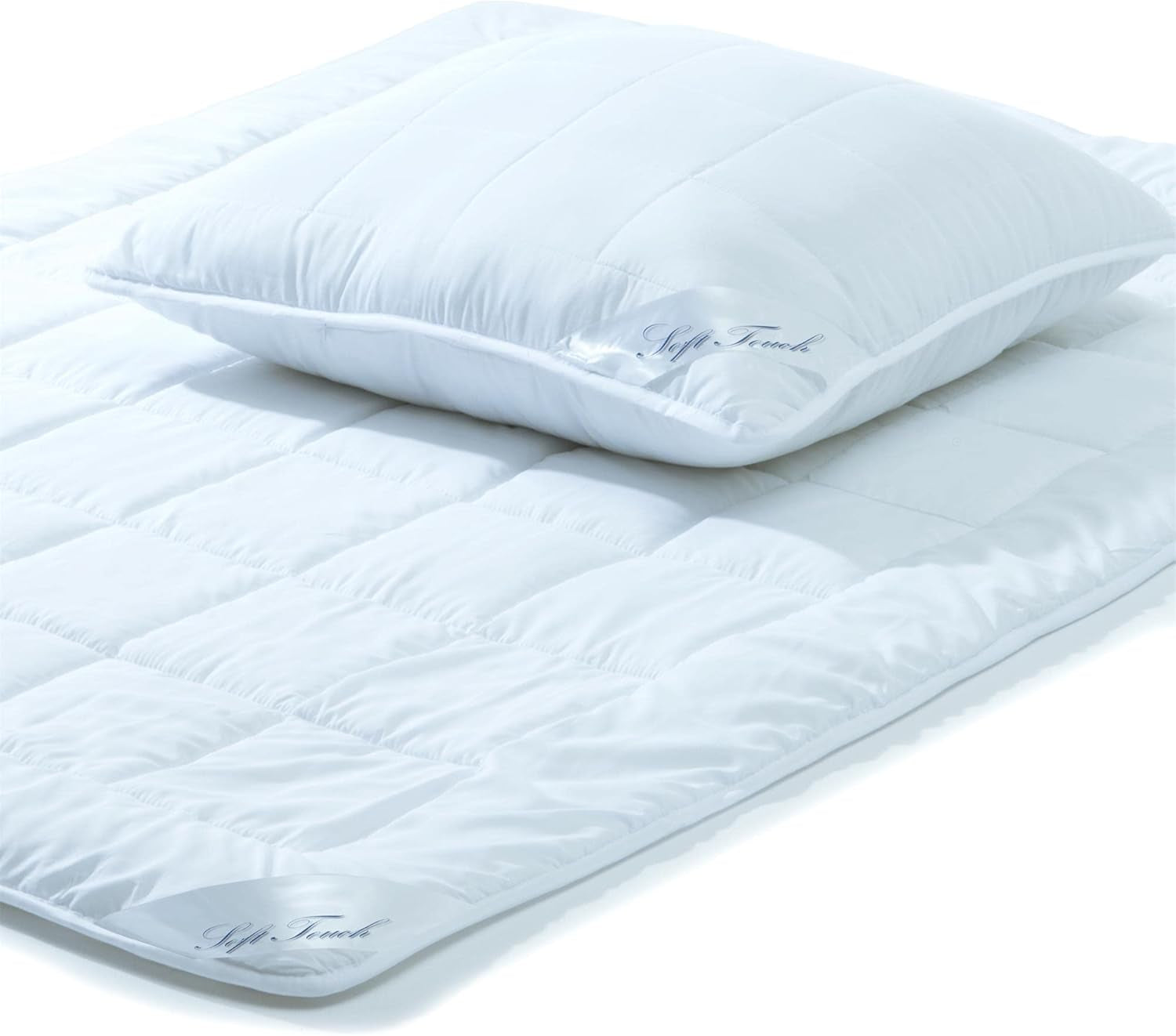 Aqua-Textil Soft Touch Set pro děti Peřina 100 X 135 Cm 250G a 350G s polštářem 40 X 60 Cm 150G Peřina 4 sezóny Klimatizace Oeko-Tex Přikrývky a přikrývky Naty Shop 155X220 Cm + 1X 80X8 celoročně