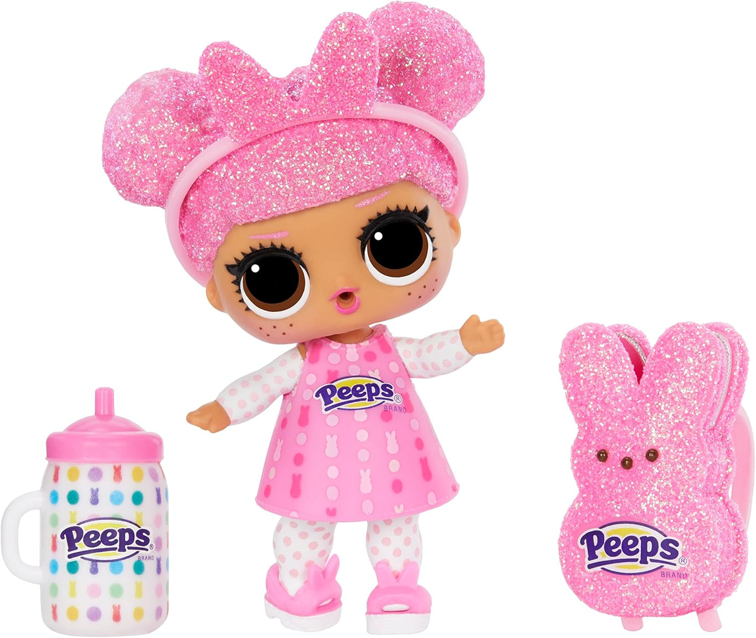 L.O.L. Překvapení! Loves Mini Sweets Peeps - Cute Bunny - Limitierte Auflage mit Frühlingsthema - Sammlerpuppe mit 7 Überraschungen - Für Mädchen, Jungen und Sammler ab 4 Jahren