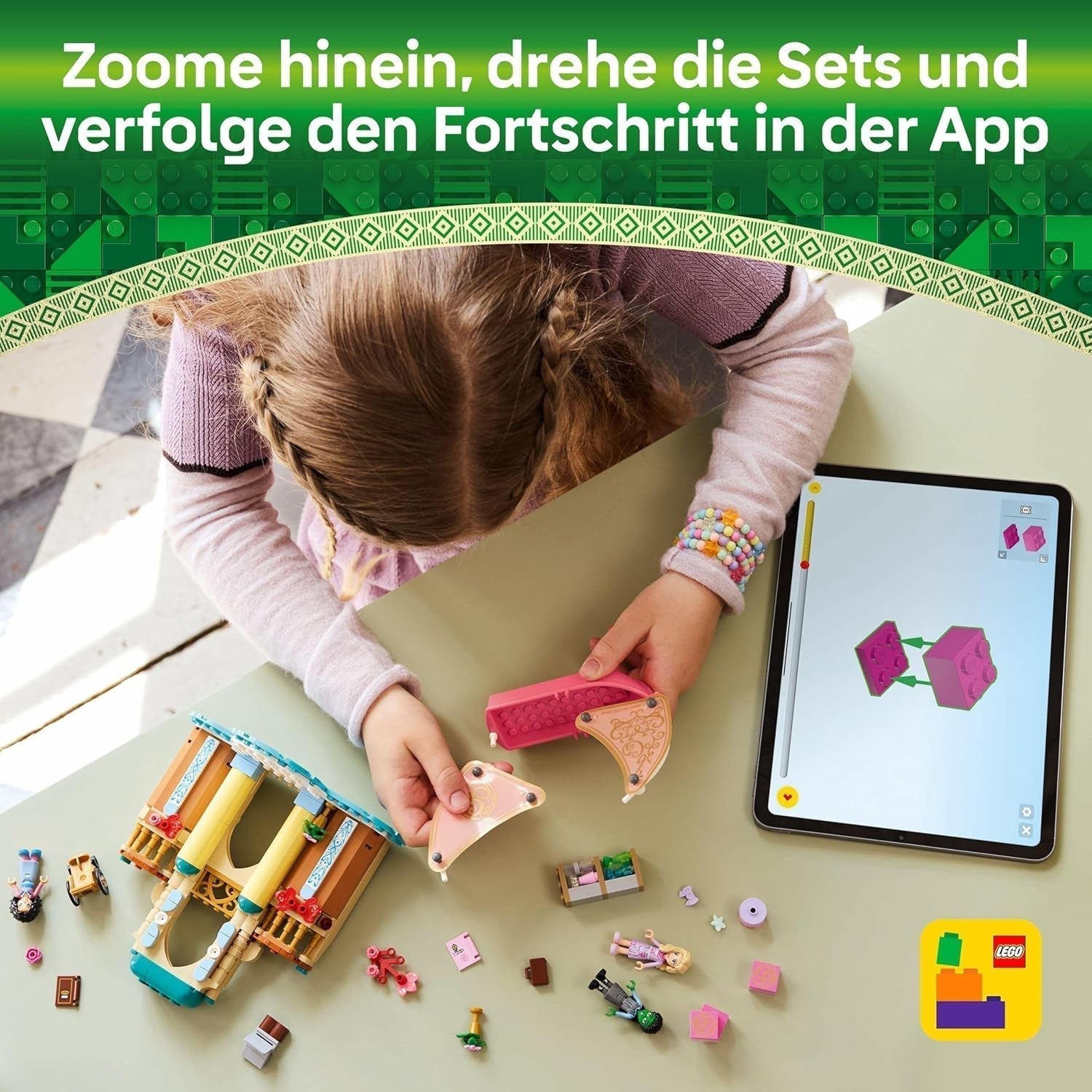 LEGO Wicked Glinda, Elphaba a Nessarose na univerzitě Shiz Plachetnice a 3 figurky Dárek pro dívky a chlapce od 7letých milovníků domečků pro panenky 75681 Stavebnice Besuche den LEGO-Store