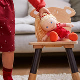 HABA 302108 - Panenka Annelie, látková panenka s oblečením a vlásky, 30 cm, hračka od 18 měsíců, červená Dolls Naty Shop