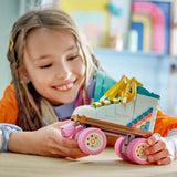 Hračka na kolečkové brusle LEGO Creator 3v1 pro dívky a chlapce s mini skateboardem a Boomboxem, retro dekorace do ložnice, dárek k narozeninám pro 8 let 31148 Stavebnice Besuche den LEGO-Store
