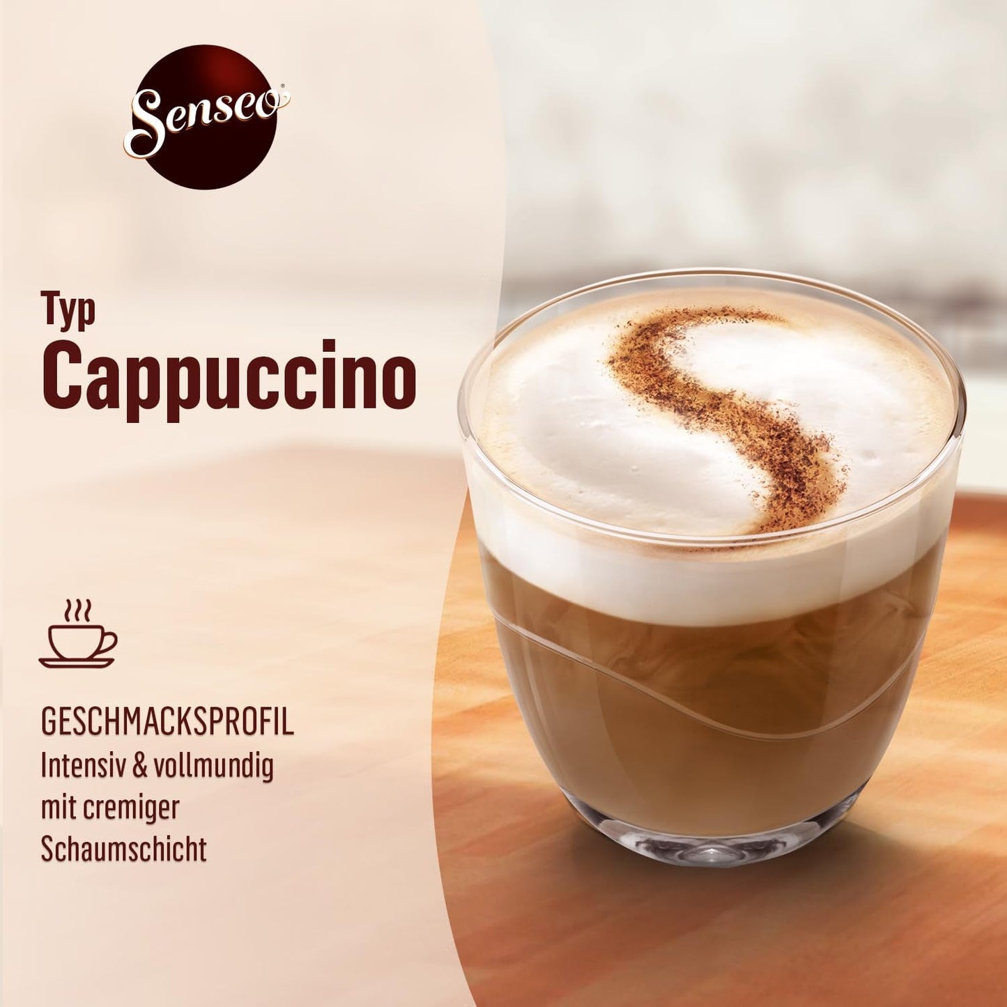 Senseo Pads Cappuccino, Vorratspackung, 5 x 16 Getränke, 80 kaffeepadů