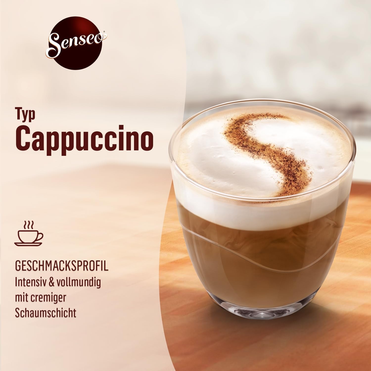 Senseo Pads Cappuccino, Vorratspackung, 5 x 16 Getränke, 80 kaffeepadů