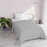 Letní přikrývka Satin Stripes, polyester, krémová, 260X250 Cm Přikrývky a přikrývky Naty Shop Světle šedá 170X250 Cm
