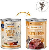 Sanabelle Gourmet Mokré krmivo v hrnci s husou a kuřecím masem | 6 x 380 g | 2,28 kg
