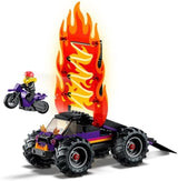 LEGO 60339 City Stuntz Stuntz Show Double Looping Set, vč. rampa, monster truck, 2X motocykl a 7 minifigurek, hračka pro děti od 7 let Stavebnice Besuche den LEGO-Store