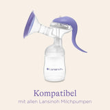 Lansinoh Muttermilchflaschen, 4 X 160 Ml - Zur Sicheren Muttermilch Austellungen - Neues Kompaktes Design Für Verbesserte Stabilität - Mit Stapelbarem Deckel Příslušenství Jídlo a kojení Bebe Naty Shop