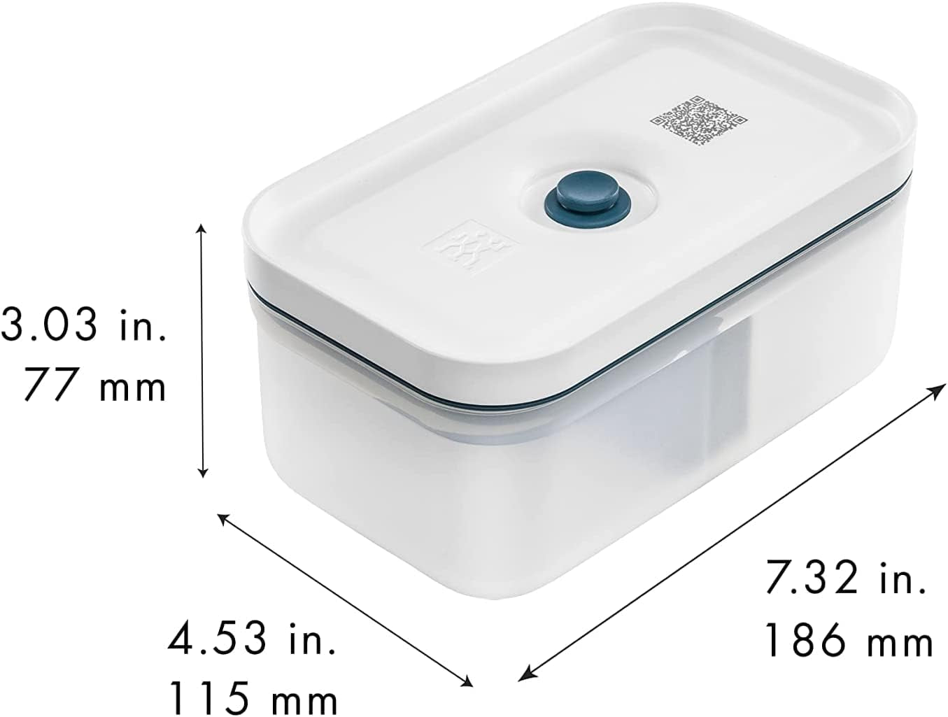 Sada vakuových obědových boxů Zwilling Fresh & Save / lednice, 3 ks, plast, poloprůhledné, úložné boxy La Mer Food Naty Shop