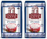 INDIA GATE Premium Basmati rýže – Aromatická, jemná dlouhozrnná rýže z Indie, jemná dlouhozrnná rýže (1 x 500 g)