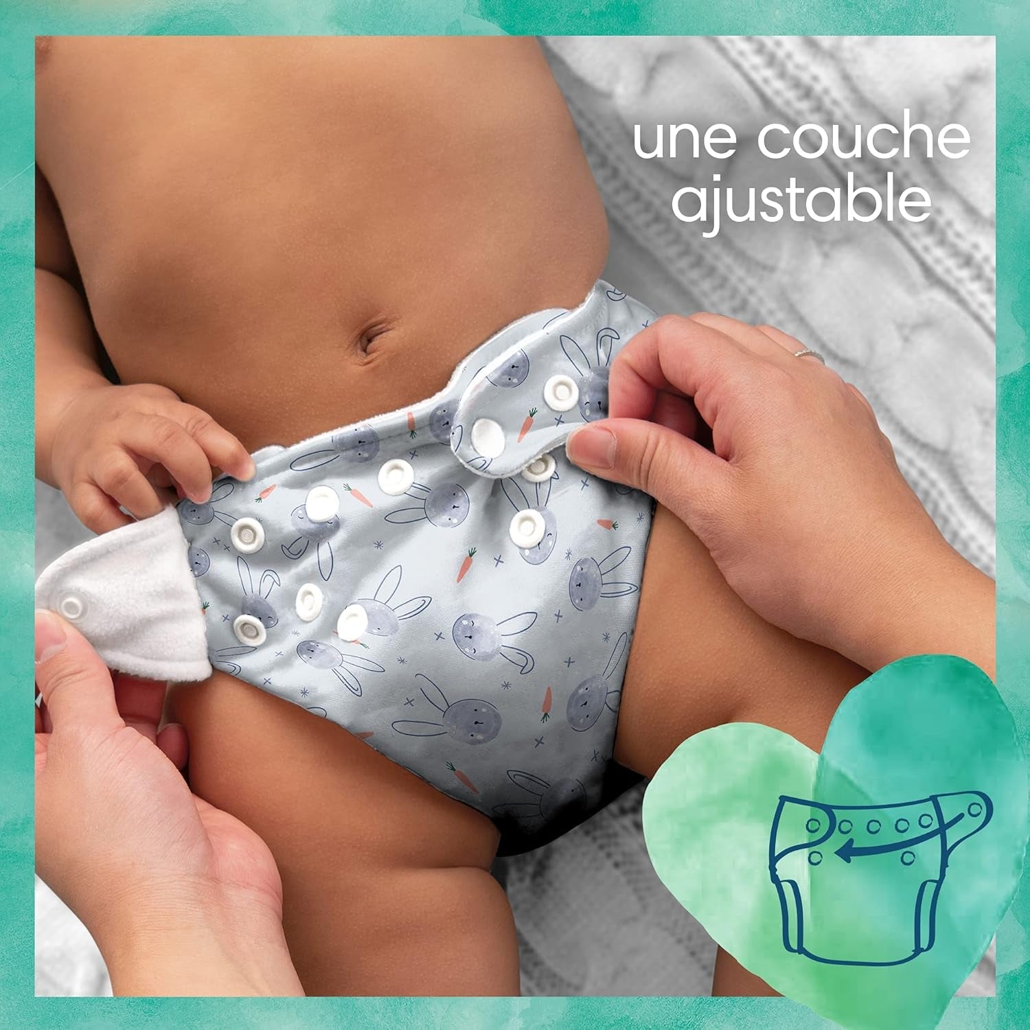 Pampers – Harmony Hybrid Starter Pack, 3 pratelné plenky + 25 jednorázových vrchních vrstev – 1 balení