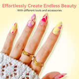 Makartt Blooming Gel Lak na nehty - 15ml Blooming Gel nail Polish Extender s mramorovou barvou, gelovou barvou, DIY manikúrou na nehty, květinami, zvířaty, akvarelem, kouzelnou manikúrou