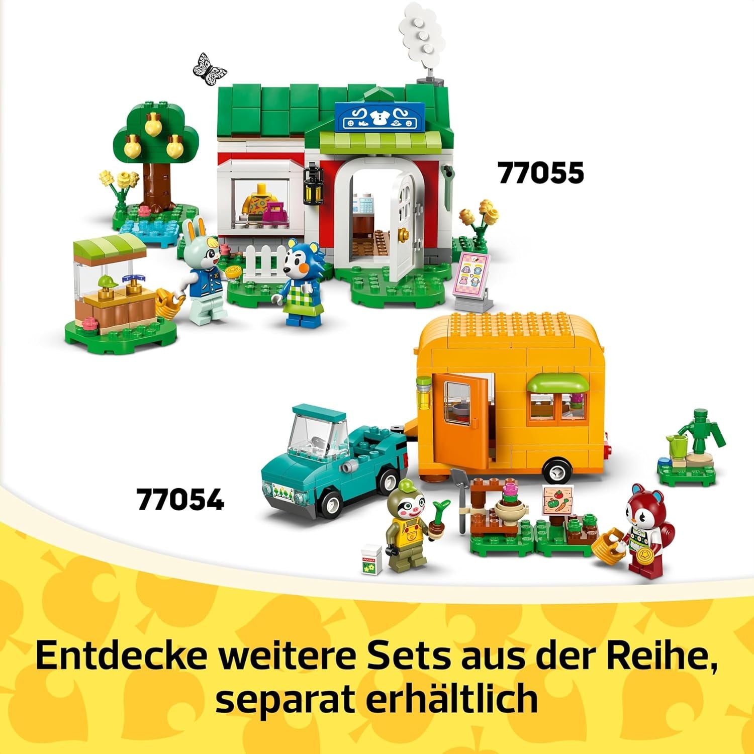 LEGO Animal Crossing Pozorování hvězd s Eufemií, Stavebnice pro děti, Nápaditá sada videoher na hrdiny, Hračka pro 6leté dívky a chlapce, Hračka Figurka zvířátko 77053 Stavebnice Besuche den LEGO-Store
