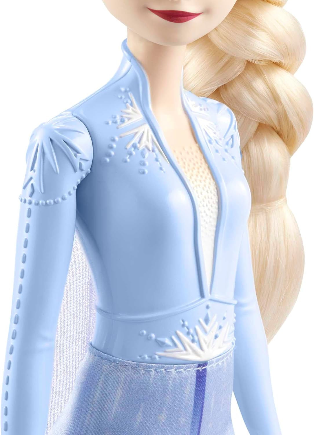 Panenka Mattel Disney Princezna Elsa, panenka Frozen v cestovním oblečení, rozčesatelné blond vlasy, kloubový kloub, odnímatelná sukně a boty, dárky Disney, hračka pro děti od 3 let, HLW48