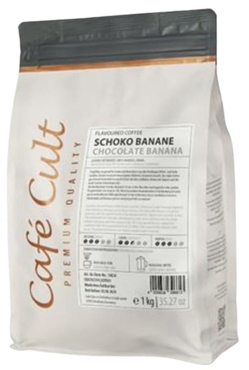 ® Káva s čokoládou a banány v 1 kg sáčku, s příchutí celých zrn