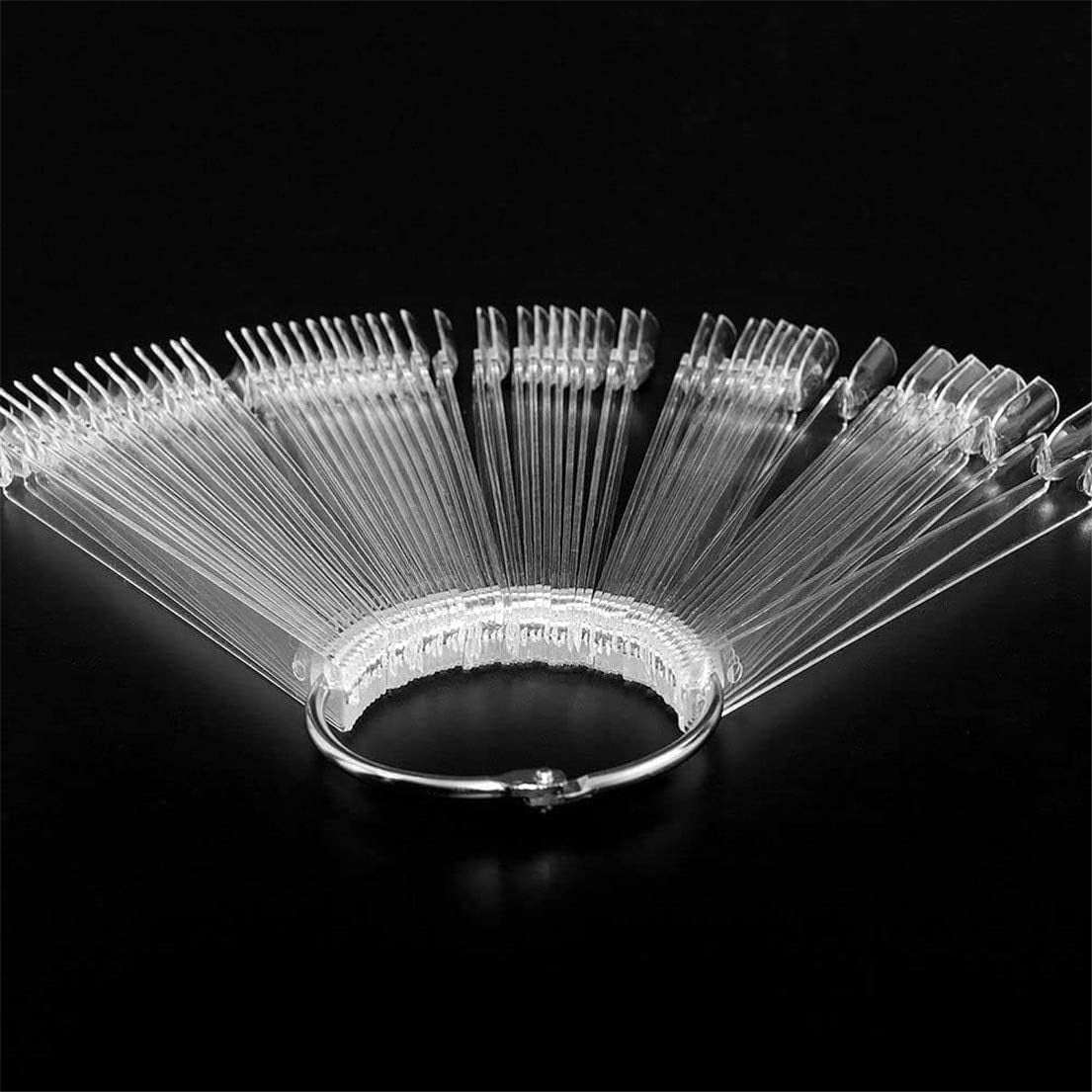 40 tyčinek pro umělé laky na nehty v kapslích, praktický ventilátor, nail art (40, průhledné)