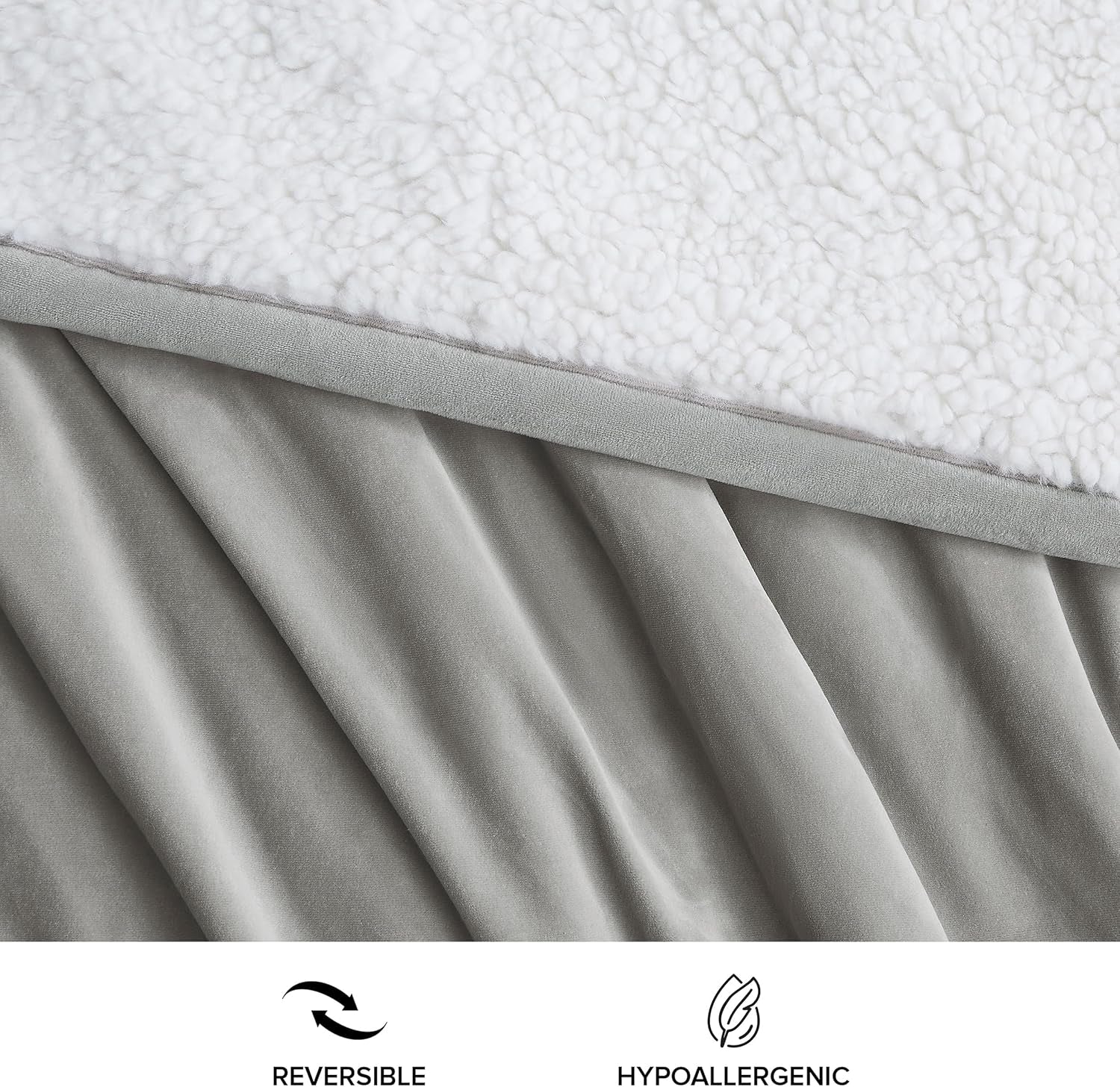 UGG 01465 Bliss Sherpa Throw Deka Plně oboustranná na pohovku nebo postel Lze prát v pračce Snadná údržba Měkké plyšové nadrozměrné luxusní deky 178 X 127 cm Seal Naty Shop Peřiny a přikrývky