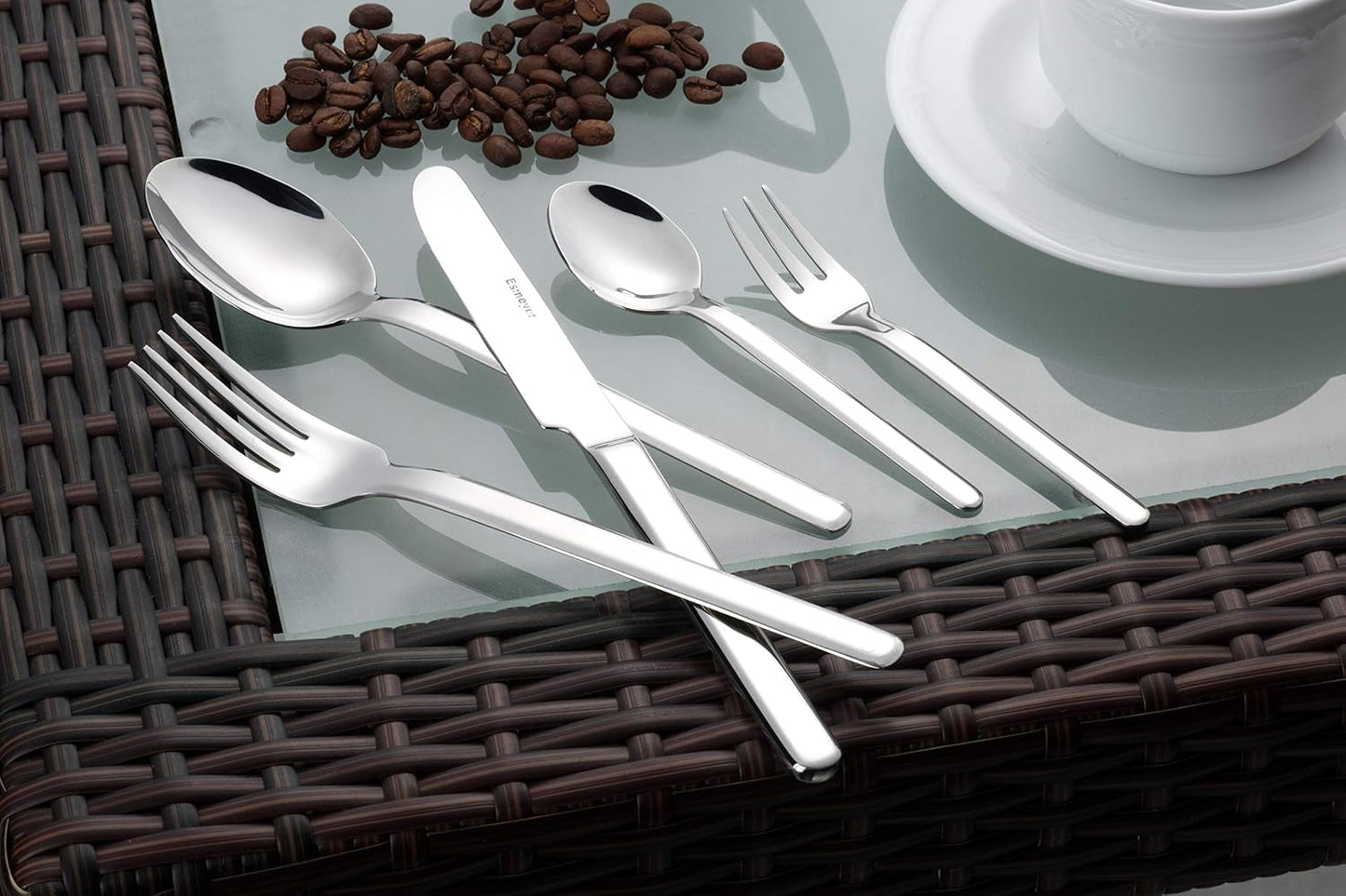 Sada příborů Bettina lesklý leštěný 30 kusů Kitchen Naty Shop