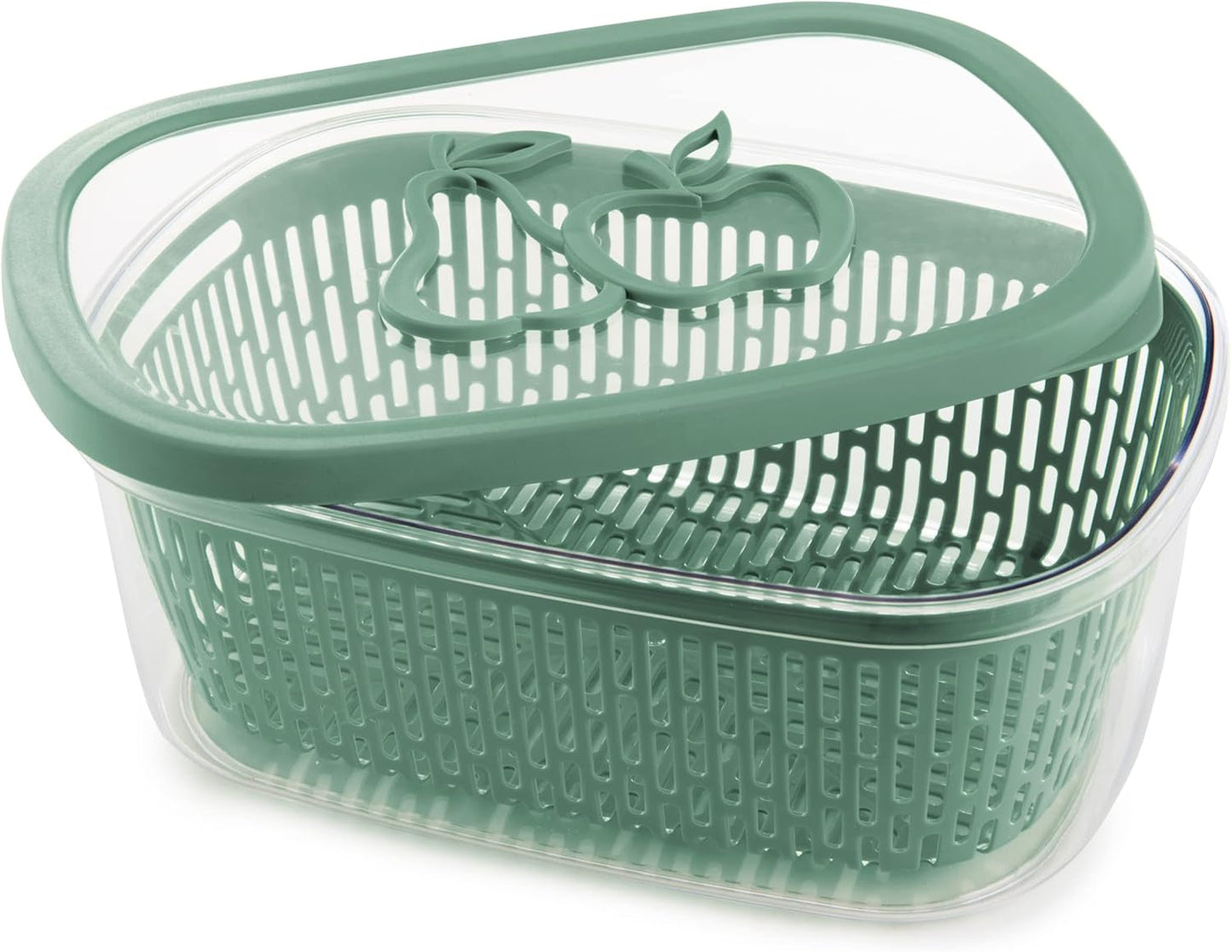 Pila na konzervování ovocné chuti, plast, zelená, 4 LT - obdélníkové boxy na skladování potravin Naty Shop