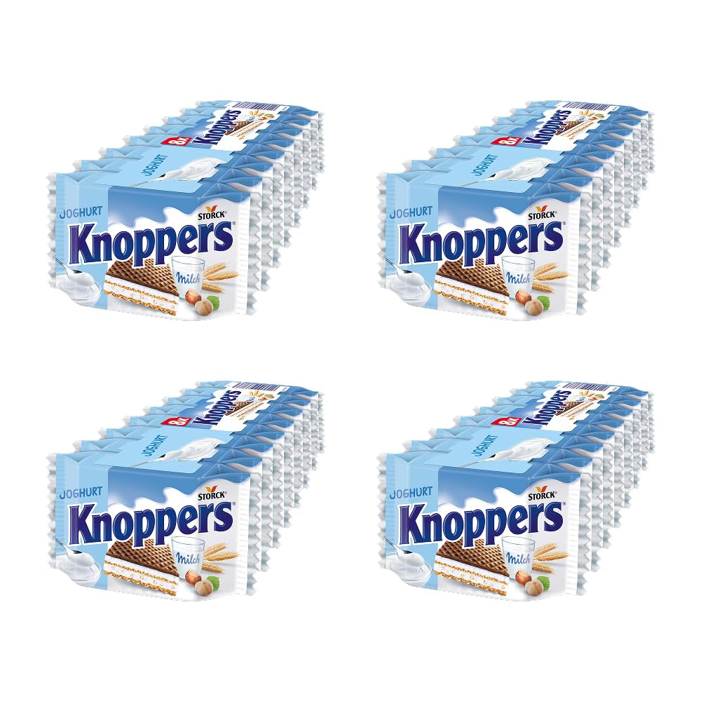 Jogurt – 4 x 200 g – Oplatkové plátky plněné jogurtem a nugátovým krémem, lískovými oříšky a kakaem