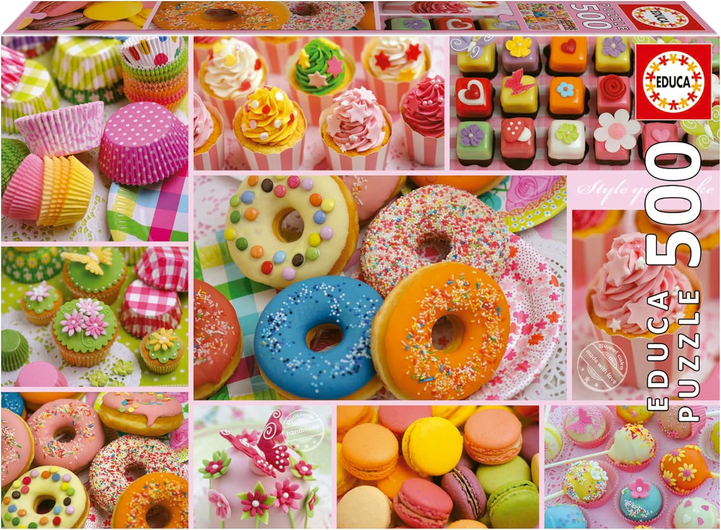 Educa - Puzzle 500 dílků pro dospělé | Candy koláž. Rozměry: 48 X 34 cm. Obsahuje lepidlo na puzzle Fixpuzzle. Na 11 let (19904) Puzzle Naty Shop Výchozí název