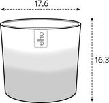 Kulatý květináč elho Color Gradient 18cm - Pokojové květináče - 100% recyklovaný plast - Ø 18,2 x V 16,8 - Béžový/Béžový pískovec