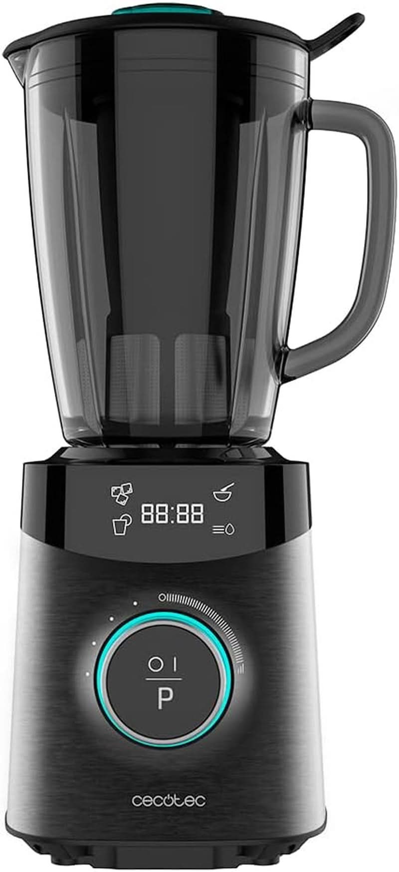 Cecotec Standmixer Power Black Titanium 2200MAX Smooth, 2200 W Maximale Leistung, 6 klingen Aus Edelstahl, Ice-Crush-Funktion, Turbo- Und Smoothie-Funktion, Autoclean-Funktion Kitchen Naty Shop Schwarz 2500 W | 1,8 L + Autoclean
