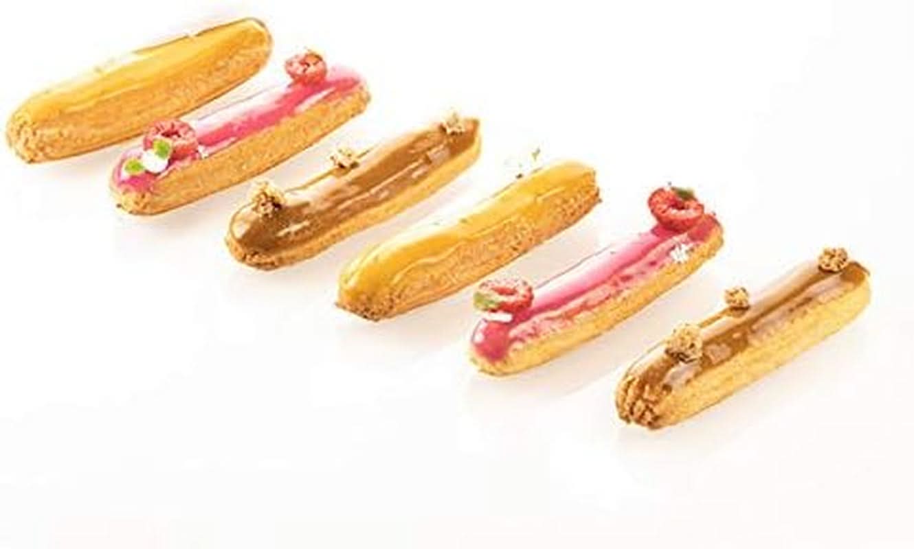 Silikomart Professional, mikroperforovaná silikonová podložka na pečení Eclair Two Girls 58,3 x 38,4 cm Kitchen Naty Shop