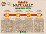 IAMS Natural Mokré krmivo pro kočky v omáčce - Vysoce kvalitní mokré krmivo pro maso a ryby pro dospělé kočky, Land & Sea Collection, 12 x 85 g