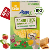 Alete Bio krájené koláče s celozrnnými zrny a jablkem 6 x 22 g