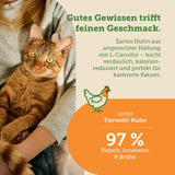 MERA Cats Nature Wet Sterilized/Light Chicken Food 12x85g | Pro sterilizované/kastrované kočky | Bez cukru a obilí | Vlhké krmivo s nízkým obsahem tuku a vysokým obsahem masa