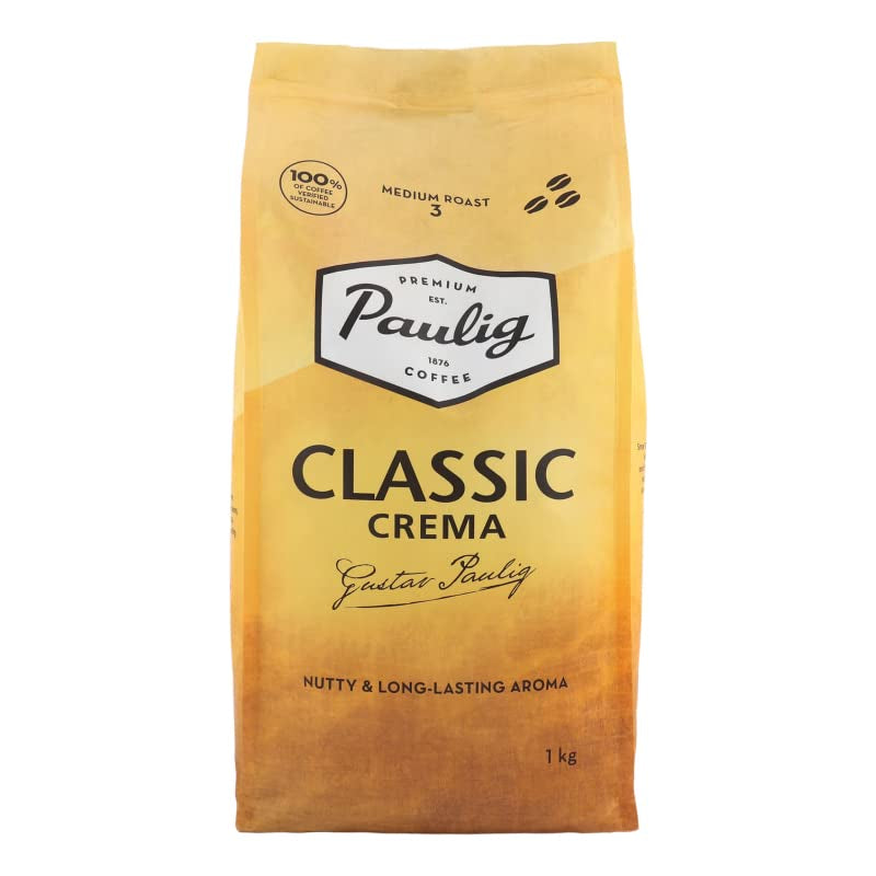 Klasická Crema celá pražená kávová zrna, 1 kg